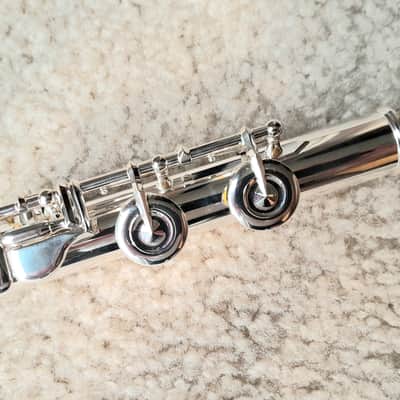 New premium flute from Simone Ginanneschi, flute maker in Italy. Open holes, pointed keys, split E. image 5