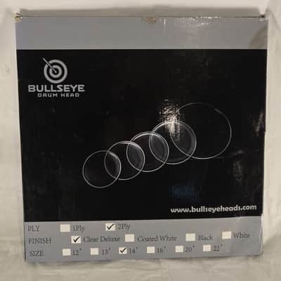 14" Bullseye 2-ply Clear Deluxe Drum Head image 6