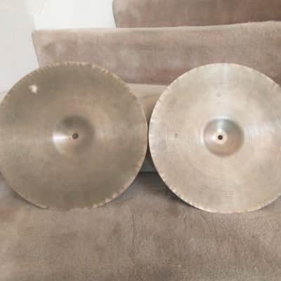 Zildjian Vintage Avedis lightweight 14 inch "A" hi hat cymbals, 808/813 grams excellent condition! image 8