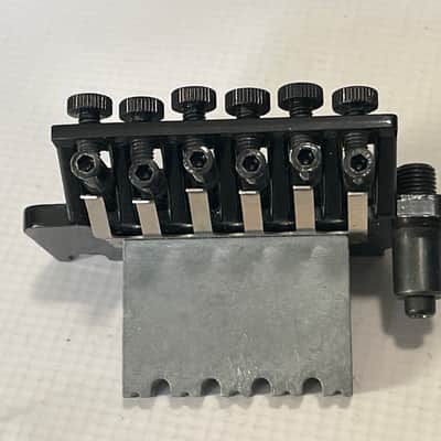 2000's Electric Guitar Black Licensed Floyd Rose Double Locking Tremolo Guitar Bridge image 5