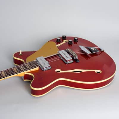 Fender  Coronado II Thinline Hollow Body Electric Guitar (1966), ser. #503080, original black tolex hard shell case. image 7