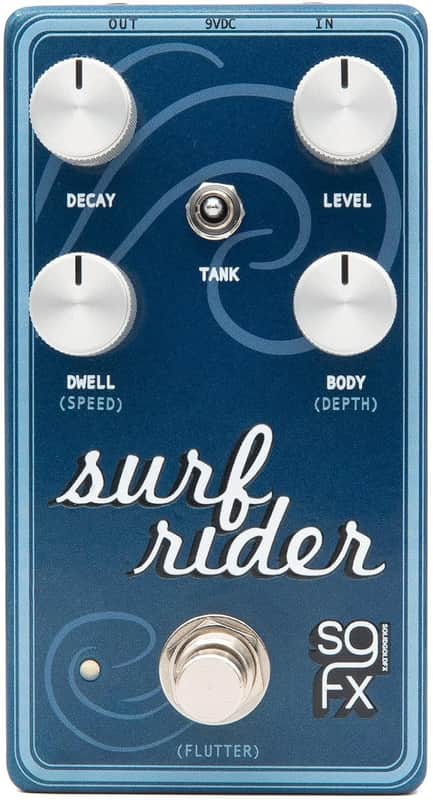 SolidGold FX Surf Rider spring reverb simulation guitar effects pedal Bild 1