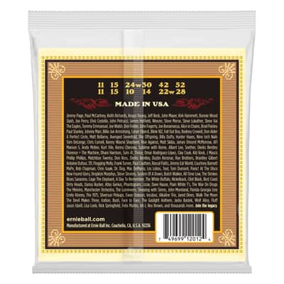 Ernie Ball P02012 Earthwood 12-String Medium 80/20 Bronze Acoustic Set, .011 - .052 image 4