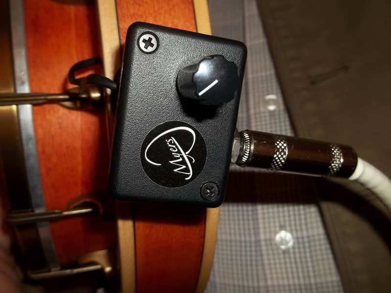 "THE GRIP" GENUESE MANDOLIN PICKUP with FLEXIBLE MICRO-GOOSE NECK by Myers Pickups image 1
