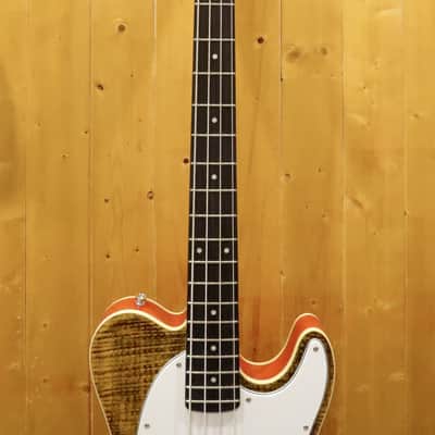 AIO TB4 4 String Telecaster Bass - Tiger Amber w/gig bag image 14