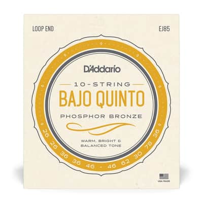 D'Addario EJ85 Bajo Quinto Strings image 1