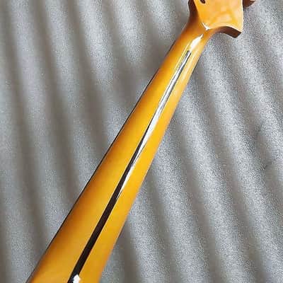 Reversed Head Guitar Strat Style Maple Wood Neck, 22 Frets Rosewood Scalloped Fingerboard Fretboard image 7