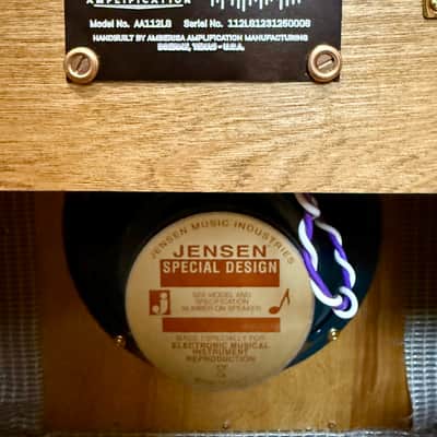 Amberisa Amplification Handwired Guitar Speaker Cabinet - Model: AA112LG 2025 - Golden Oak image 5