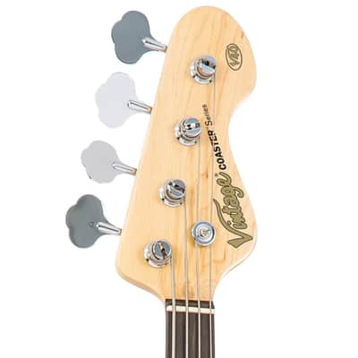 SPECIAL OFFER!! Vintage V49 Coaster Series Bass Guitar Pack ~ Vintage White image 4