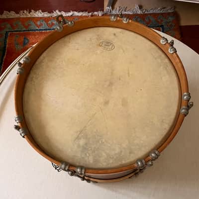 Vintage 50's Slingerland 14" Marching Snare Original Calf Heads image 9
