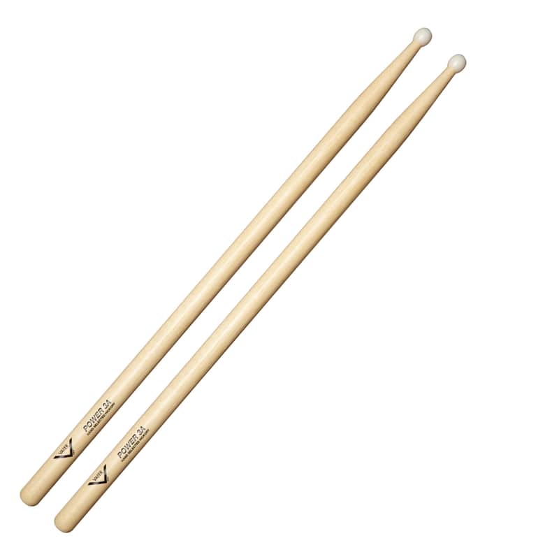 Vater 3A Power Nylon Tip USA Hickory Drum Sticks VHP3AN image 1