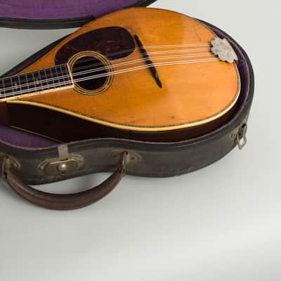 C. F. Martin Style C Flat Back Mandolin (1932), ser. #15376, black hard shell case. image 12