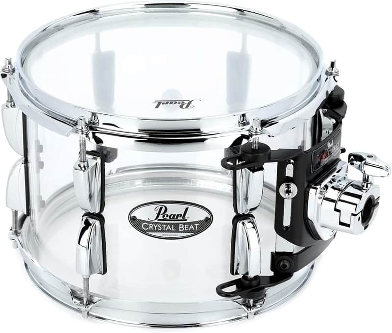 Pearl Crystal Beat 13"x9" Crystal Beat Tom w/OptiMount in Ultra Clear Acrylic (#730) (CRB1309T/C730) image 1