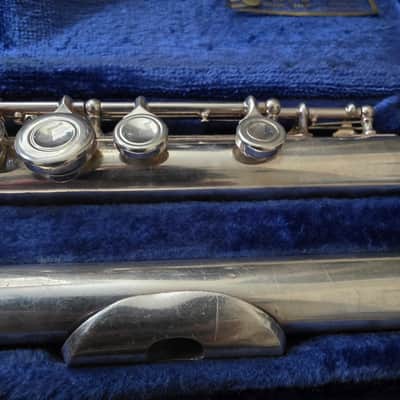DeFord USA (Emerson) Flute Open Hole Uncommon Model C Foot Inline G & Case- Read image 6