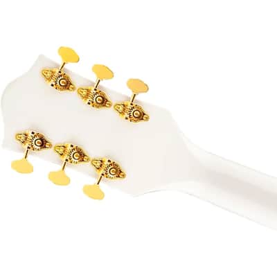 Gretsch Guitars  G5422TG Electromatic Classic Hollowbody Double-Cut With Bigsby and Gold Hardware Electric Guitar  2023 - Snow Crest White image 8
