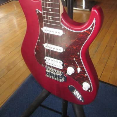 Cort G Series G110 Double Cutaway HSS Electric Guitar G110OPBC-U - Open Bore Black Cherry image 9