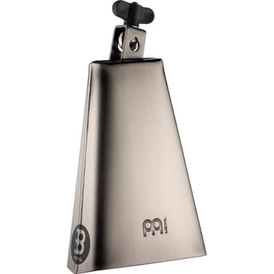 MEINL STB80B 8" STEEL FINISH COWBELL TIMBALES COWBELL BIG MOUTH HAND BRUSHED STEEL image 2