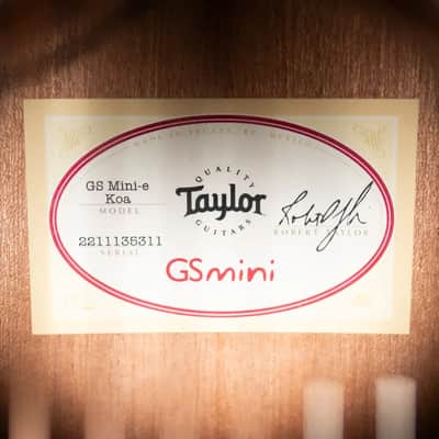 Taylor GS Mini-e Koa Acoustic/Electric Guitar with Gig Bag image 15