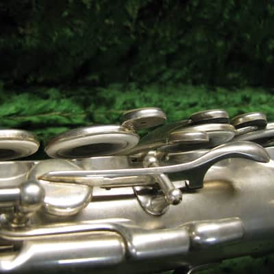 Rare Buescher True Tone "Stritch" Straight Alto Saxophone 1926 Silver Plated image 7