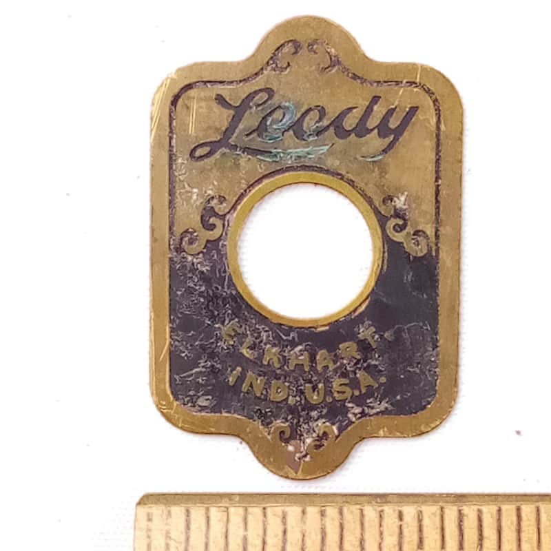 Leedy 1930-40s"Elkhart,Ind USA" Blue/Brass Badge Snare/Bass/Tom Drum Vintage USA image 1
