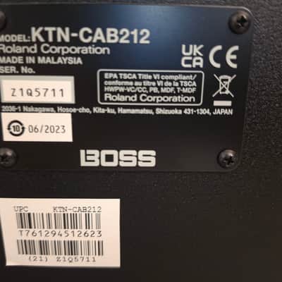 Boss KTN-CAB212 Katana 150-Watt 2x12" Guitar Speaker Cabinet 2017 - Present - Black image 2