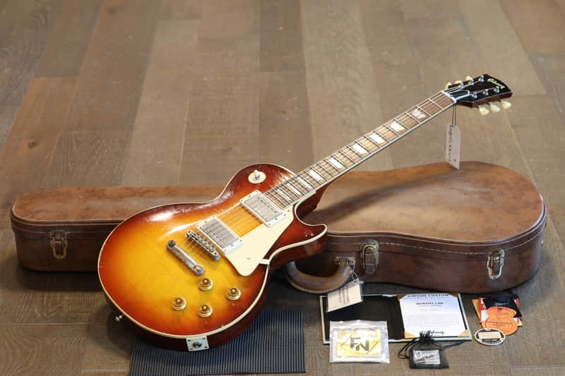 Unplayed! 2021 Custom Shop Murphy Lab '59 Les Paul Standard Reissue Electric Guitar Heavy Aged Slow Iced Tea Fade + COA OHSC image 1
