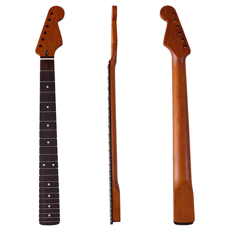 Roasted Maple Strat Guitar Neck With Rosewood Fingerboard,22Frets Matte image 1
