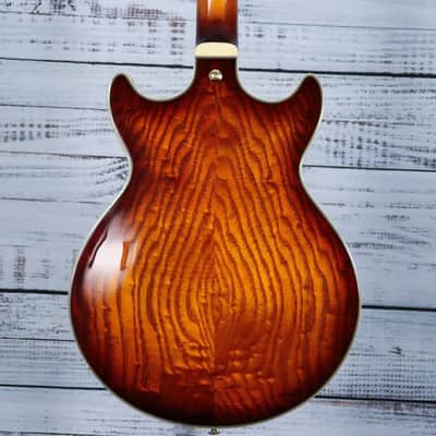 Ibanez AM93QA AM Artcore Expressionist Hollow-Body Electric Guitar | Vintage Violin High Gloss image 3