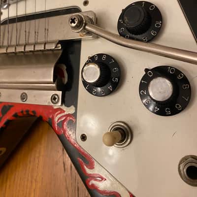Gibson Flying V RARE! - Jimmi Hendrix Love Drops Artist Hand Painted Custom 1990’s image 13