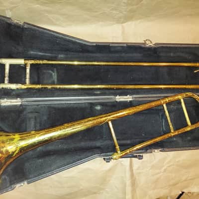 Conn Director Trombone, USA, Brass, Good Condition, with case & mouthpiece image 2