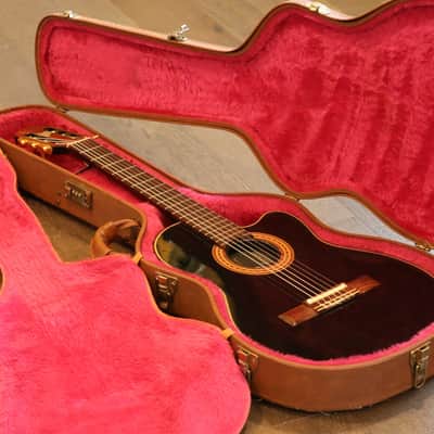 1990 Gibson Chet Atkins CE Classical Acoustic/Electric Solidbody Guitar Black + OHSC image 21