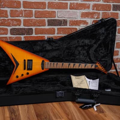 Jackson USA Custom Shop RR1 HS TOM Rhoads Flame Maple Slab Top Amber Lager Burst 2025 w/OHSC image 2