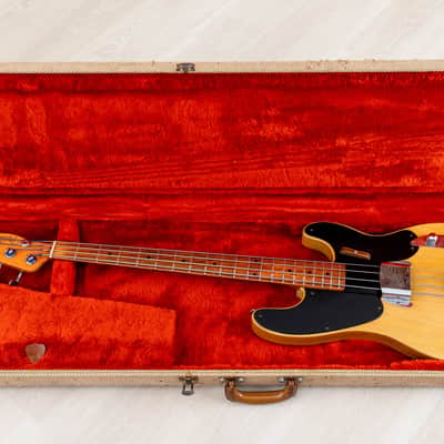 1953 Fender Precision Bass Vintage Blackguard Telecaster Bass Butterscotch w/ Case image 23