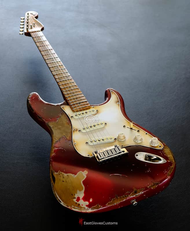Fender Stratocaster Wild Red Cherry 40th Anniversary Aged Relic Made in USA image 1