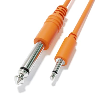 ExcelValley [Orange | 200 cm - 78.74"] 1-Pack - Mono Patch Cables - TS 3.5mm 1/8" to 6.35mm 1/4" Eurorack Synth CV Gate image 3
