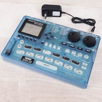 Zoom RhythmTrak RT-323 Drum Machine Transparent Blue w/ Power