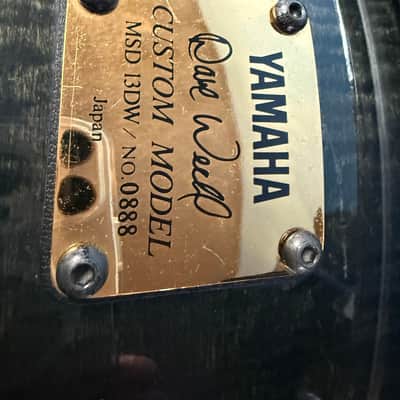 Yamaha Dave Weckl Snare Drum MSD13DW, And you get brand New a Free Bag Icon Snare Drum Bag; 14" x 5.5" image 3