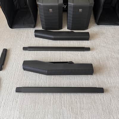 (TWO) Electro-Voice EV 50 Portable Column PA System 2021 - with roller cases image 7