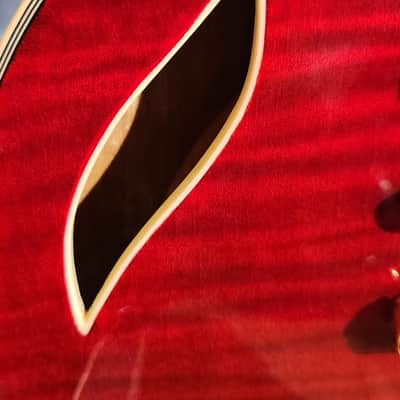 Dean Del Sol Semi-Hollow Cherry Red image 7