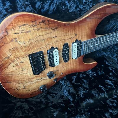 Suhr Modern Spalt Maple Brown Burst: Black Limba Body image 9