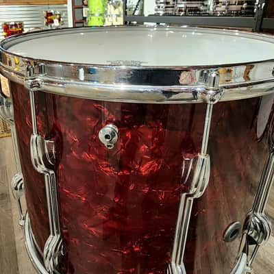 Vintage Premier Tenor Drum 14x12 Red Marine Pearl image 2