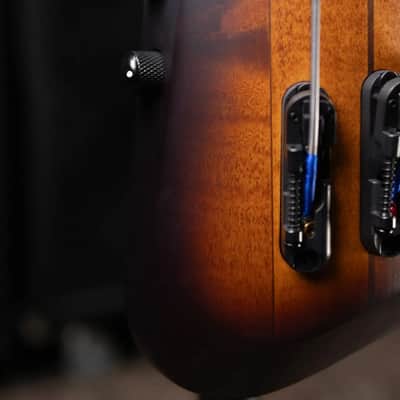 Ibanez Bass Workshop UB804 4-String Electric Upright Bass - Mahogany Oil Burst with Gig Bag image 7