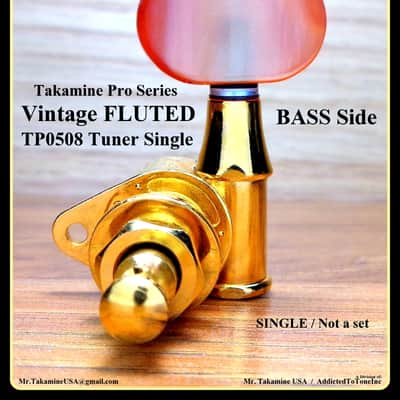 Takamine Pro Series Vintage FLUTED TP0508 Tuner SINGLE Not a set / BASS Side / 6 String image 8