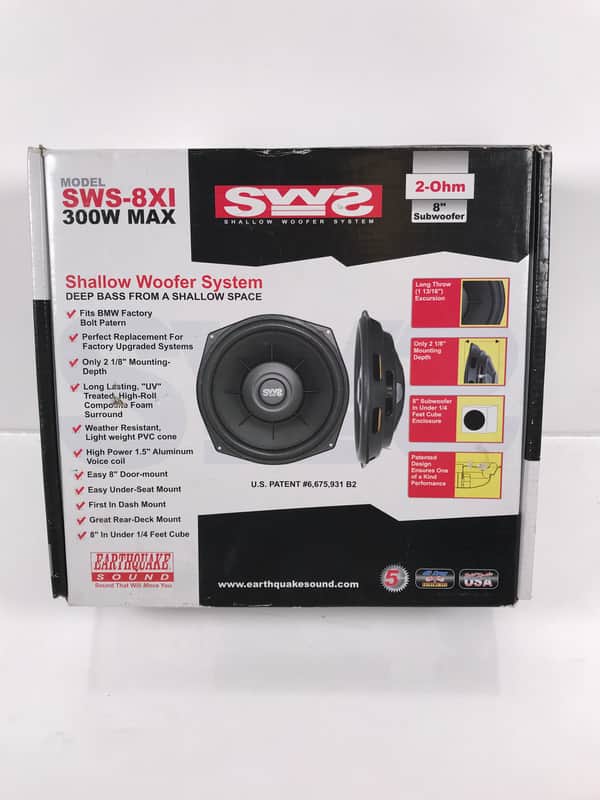 Earthquake Sound SWS-8XI 8” Shallow Subwoofer (New) image 1