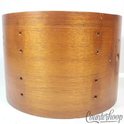 Slingerland 9x13" Tom Drum Shell 5Ply Natural African Mahogany/Maple Vintage 70s image 4