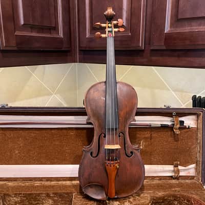*Video demo* Flamed Fiddle Vintage c. 1880-1910 -Full size 4/4 image 1