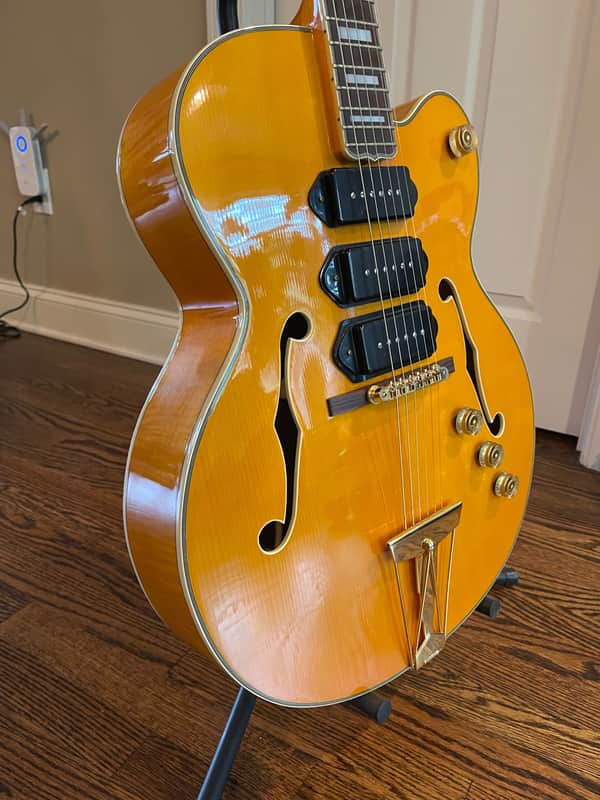 Subway Guitars Fatdog 17" Lowell  - Blonde ES-5 image 1