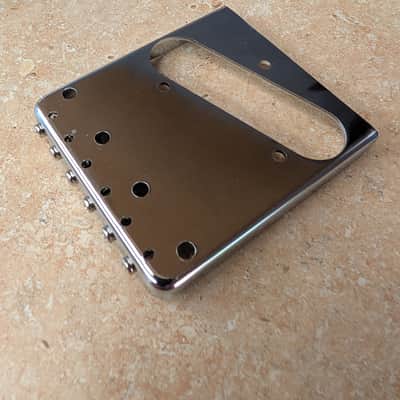 W.D. Telecaster Bridge With Saddles Complete Chrome Excellent image 4
