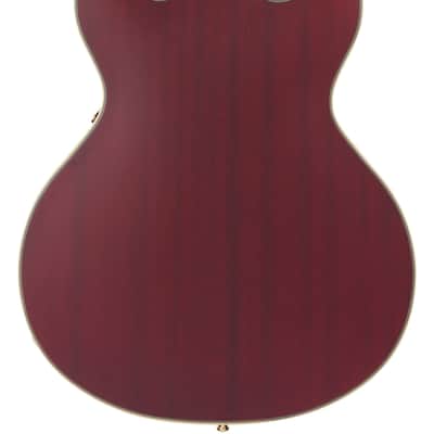 D'Angelico Deluxe Mini DC Satin Trans Wine w/Case image 2