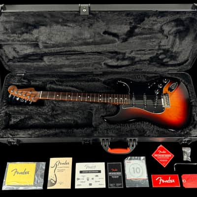 2016 Fender Stratocaster Standard Limited Edition with Solid Rosewood Neck - 3-Tone Sunburst image 13